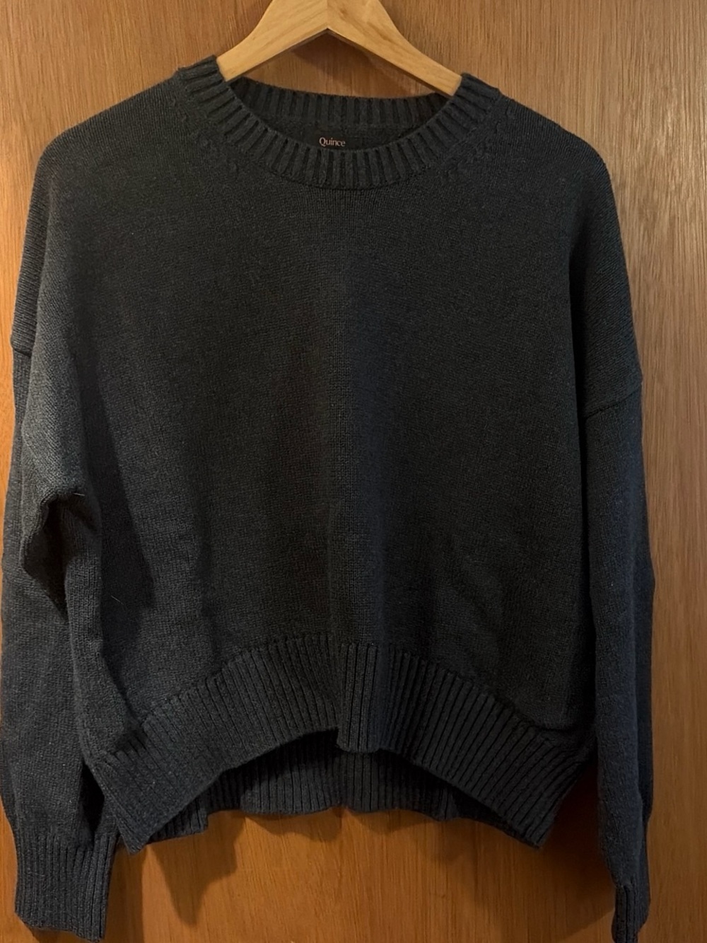 Quince 100% Organic Cotton Boyfriend Crew Sweater - Picture 3 of 4